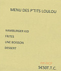 Chez Loulou menu