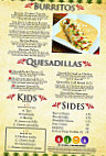 San Jose Mexican menu