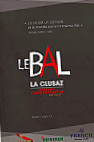 Le Bal Music Live menu