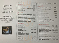 Gaststätte Hessenhaus menu