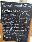 Café Du Pont Des Vannes menu