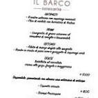 Ristorante Il Barco Casa Balbi menu