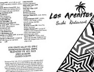Las Arenitas Sushi menu