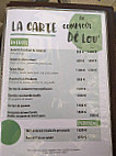 Au Comptoir Dé Lou' menu