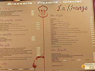 Grange La menu