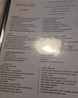L'orange Bleue menu