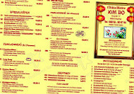 China Kim Do menu