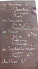 Le Shaker's Café menu