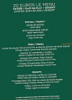 Le Rostand menu