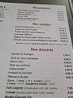 La Grande Fontaine menu