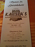 Karsta`s Kartoffel- & Pfannkuchenhaus menu