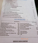 Chez Chantal Et Jacky menu
