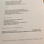 Le Mas Tourteron menu