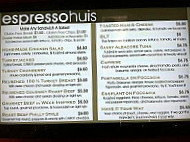 Espressohuis menu