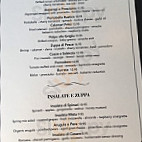 La Finestra menu