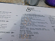 Café Sari menu