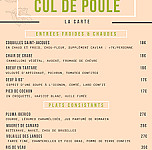 Cul De Poule menu