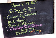Les Roches Roses menu