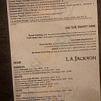 L.A. Jackson menu