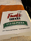 Frank's Pizza menu