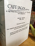 Cafe Jagos menu