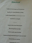 Le Restaurant du Port menu