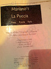 Mariano's La Puccia menu