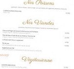 Auberge André Cambes menu