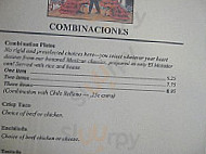 El Matador Mexican menu