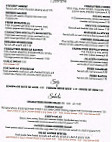 Characters Bar Restaurant menu
