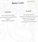 Le Vauxois menu