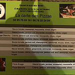 Chez Jean Pizza A Emporter menu