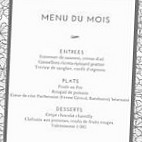 La Claire Fontaine menu