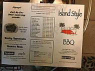 Island Style Bbq Corporation menu