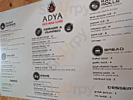 Adya Fresh Indian Flavors menu