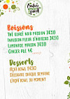 Modern Green Food menu