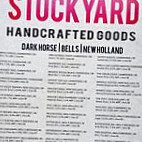 Stockyard Handcrafted Goods menu