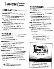 Mountain Brauhaus menu