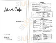 Maes Cafe menu