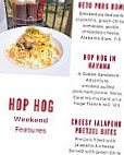 Hop Hog Backyard Brewpub menu
