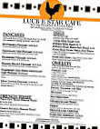 Luck E Star Cafe menu