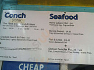 Conch Shack menu