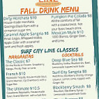 Surf City Line menu