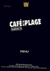 Café De La Plage menu