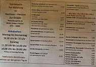 Gasthaus Pension Zur Einkehr menu