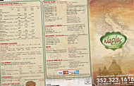 Naples Italian menu