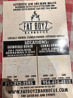 Fat Boyz Bbq menu