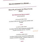 L'echo Des Montagnes menu