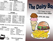 Dairy menu