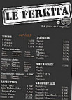 Le Ferkita menu